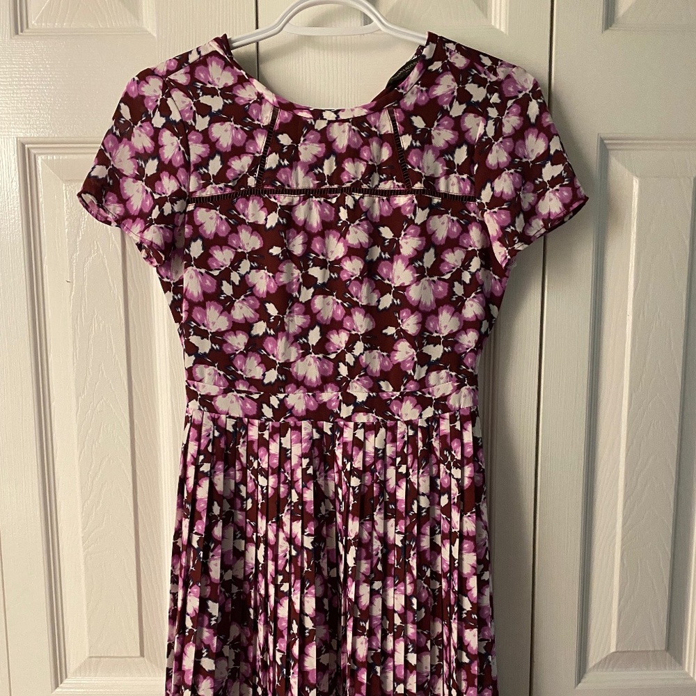 Floral pleated dress